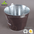 Metal Round Champagne Beer Ice Bucket for Bar